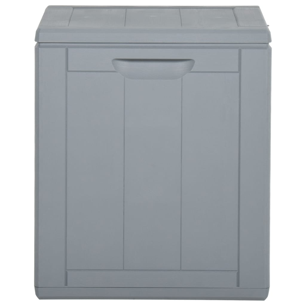 Garden Storage Box 90L Grey PP Wood Look