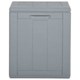 Garden Storage Box 90L Grey PP Wood Look