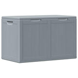 Garden Storage Box 180L Grey PP Wood Look