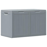 Garden Storage Box 180L Grey PP Wood Look