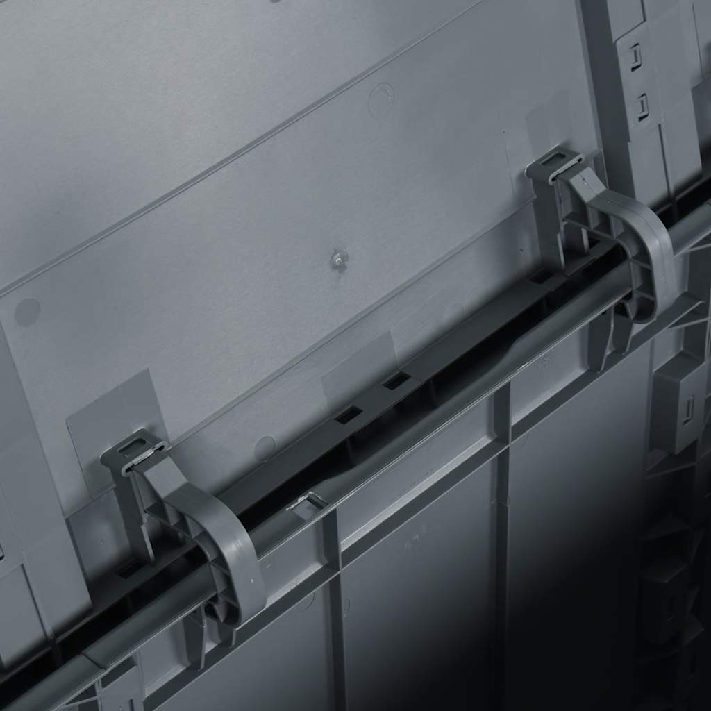 Garden Storage Box 180L Grey PP Wood Look