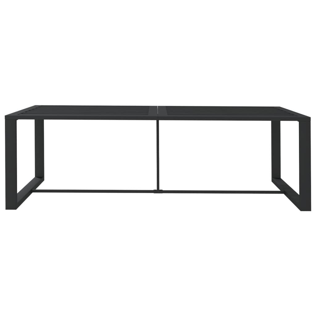 Outdoor Dining Table Anthracite 120x60x66 cm Aluminium