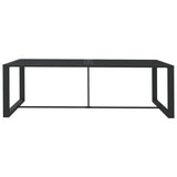 Outdoor Dining Table Anthracite 120x60x66 cm Aluminium