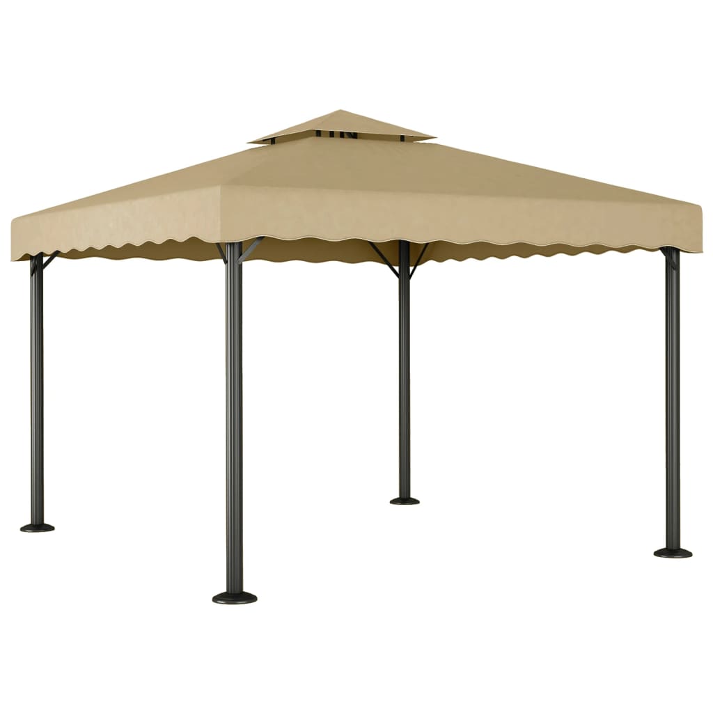 Gazebo Taupe 3x3 m Aluminium and Steel