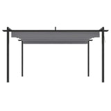 Garden Gazebo with Retractable Roof 4x3 m Anthracite