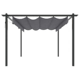 Garden Gazebo with Retractable Roof 4x3 m Anthracite