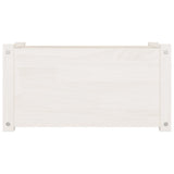 Garden Planter White 60x31x31 cm Solid Pinewood