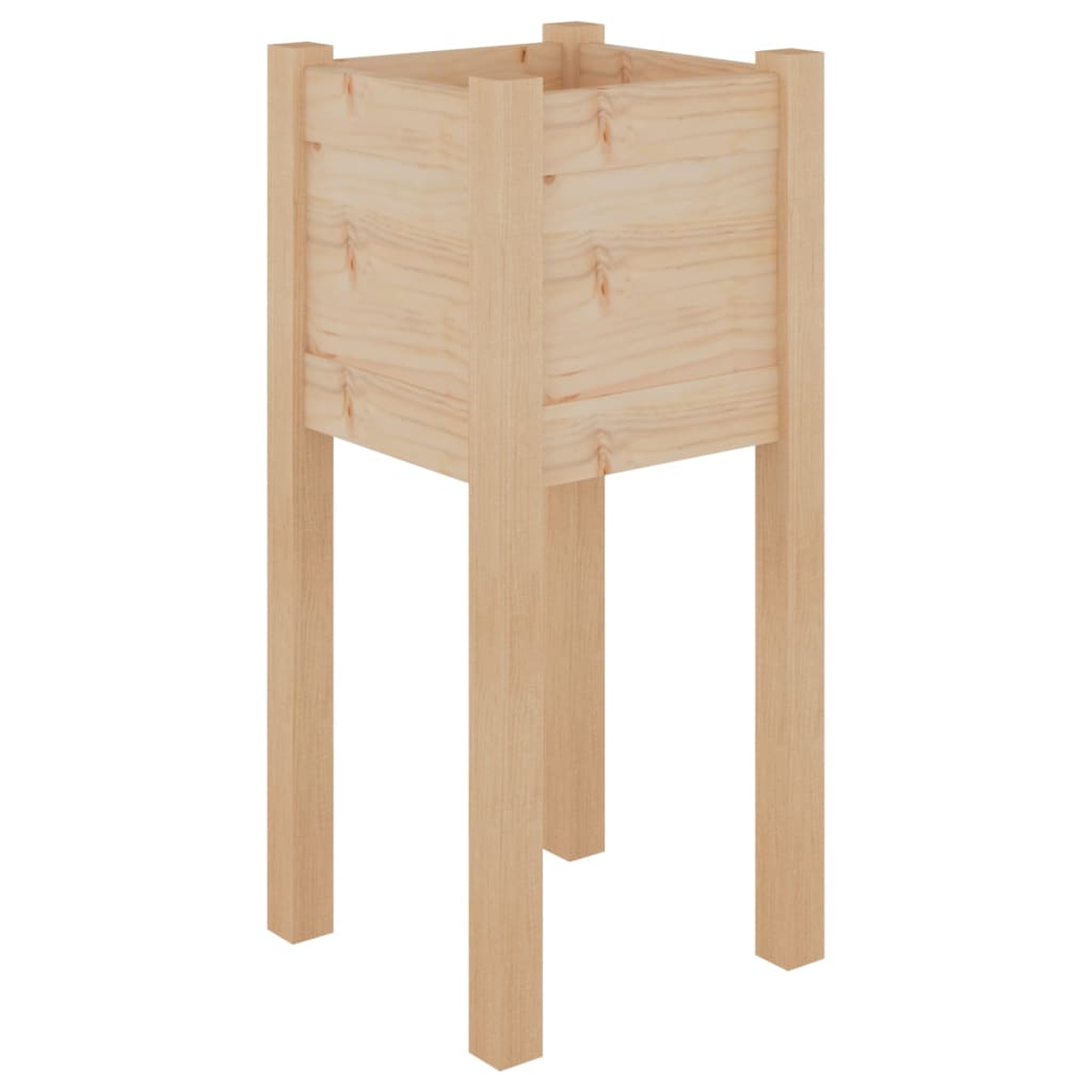 Garden Planters 2 pcs 31x31x70 cm Solid Pinewood