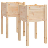 Garden Planters 2 pcs 40x40x70 cm Solid Pinewood