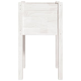 Garden Planter White 40x40x70 cm Solid Pinewood