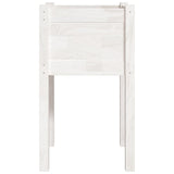 Garden Planters 2 pcs White 40x40x70 cm Solid Pinewood