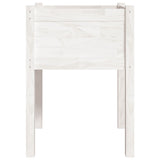 Garden Planter White 50x50x70 cm Solid Pinewood