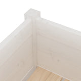 Garden Planters 2 pcs White 70x31x70 cm Solid Pinewood