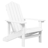 vidaXL Garden Adirondack Chair HDPE White