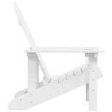 vidaXL Garden Adirondack Chair HDPE White