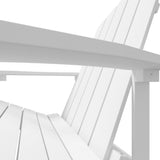 vidaXL Garden Adirondack Chair HDPE White