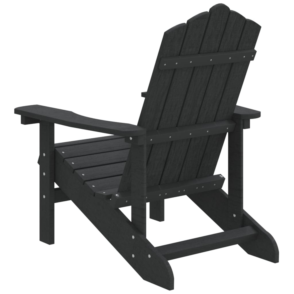 vidaXL Garden Adirondack Chair HDPE Anthracite