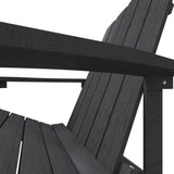 vidaXL Garden Adirondack Chair HDPE Anthracite