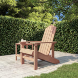 vidaXL Garden Adirondack Chair HDPE Brown