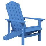 vidaXL Garden Adirondack Chair HDPE Aqua Blue