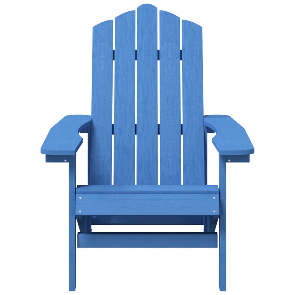 vidaXL Garden Adirondack Chair HDPE Aqua Blue