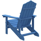 vidaXL Garden Adirondack Chair HDPE Aqua Blue