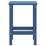 Garden Adirondack Table Aqua Blue 38x38x46 cm HDPE