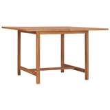 Garden Dining Table 110x110x75 cm Solid Wood Teak