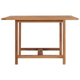 Garden Dining Table 110x110x75 cm Solid Wood Teak