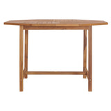 Garden Dining Table 110x110x75 cm Solid Wood Teak