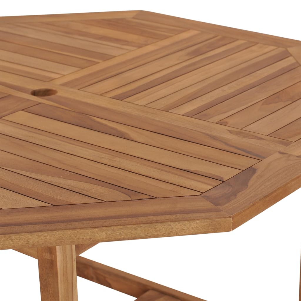 Garden Dining Table 110x110x75 cm Solid Wood Teak