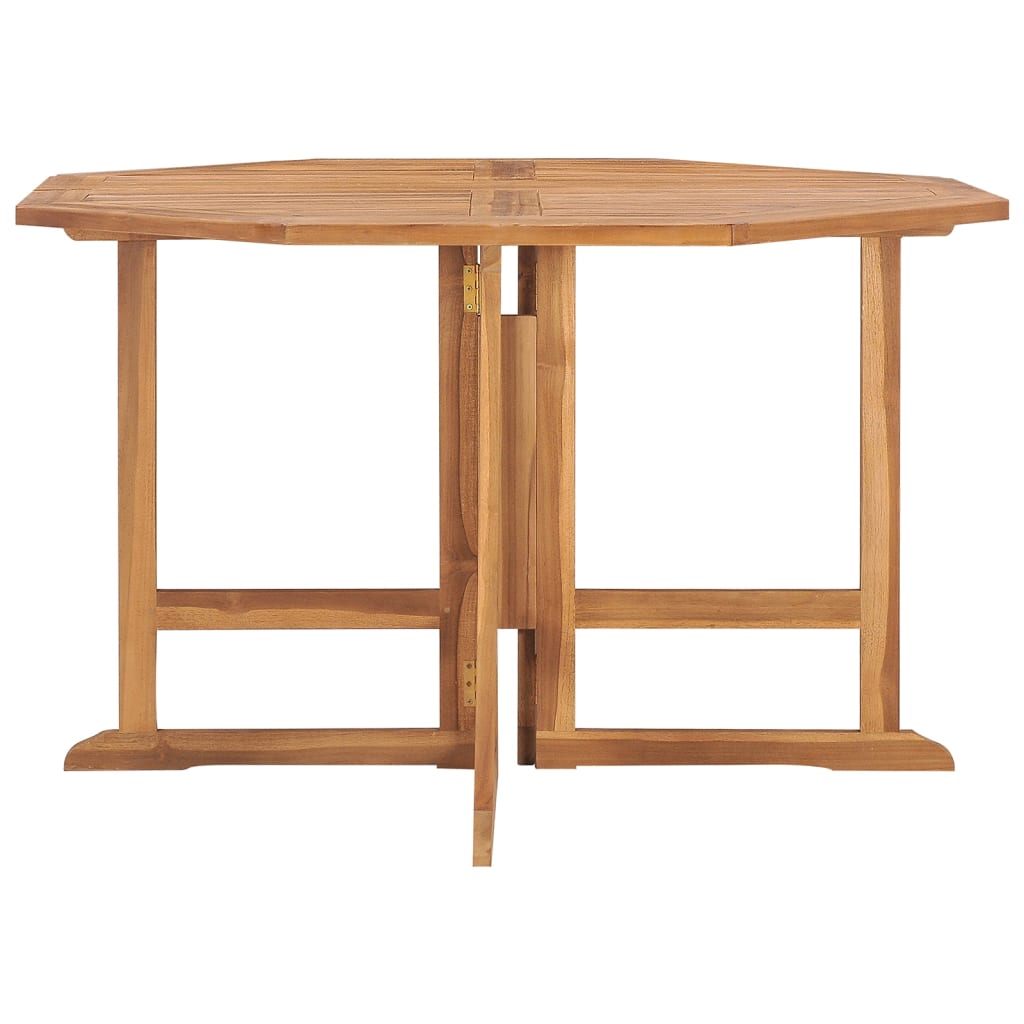 Folding Garden Dining Table 110x110x75 cm Solid Wood Teak