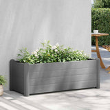 Garden Raised Bed PP Stone Grey 100x43x35 cm