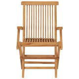 Folding Garden Chairs 4 pcs Solid Teak Wood