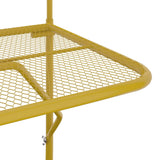 Balcony Table Gold 60x40 cm Steel