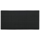 5 Piece Garden Bar Set with Cushions Poly Rattan Black