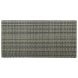 5 Piece Garden Bar Set with Cushions Poly Rattan Grey