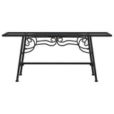 Tree Bench 110 cm Black Steel