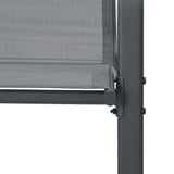 Stackable Garden Chairs 6 pcs Grey Textilene Fabric
