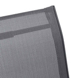 Stackable Garden Chairs 6 pcs Grey Textilene Fabric