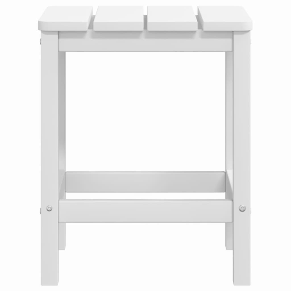 Garden Adirondack Chairs with Table HDPE White