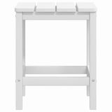 Garden Adirondack Chairs with Table HDPE White