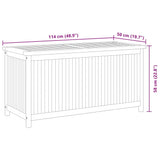 Garden Box 114x50x58 cm Solid Wood Teak