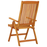 Folding Garden Chairs 2 pcs Solid Wood Eucalyptus