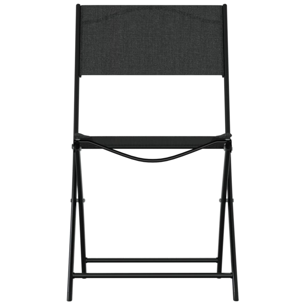 3 Piece Bistro Set Steel Black