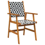 Garden Chairs 8 pcs Solid Acacia Wood