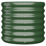 Garden Planter Powder-coated Steel 40x40x36 cm Green