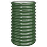 Garden Planter Galvanised Steel 40x40x68 cm Green