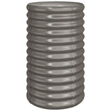 Garden Planter Galvanised Steel 40x40x68 cm Grey