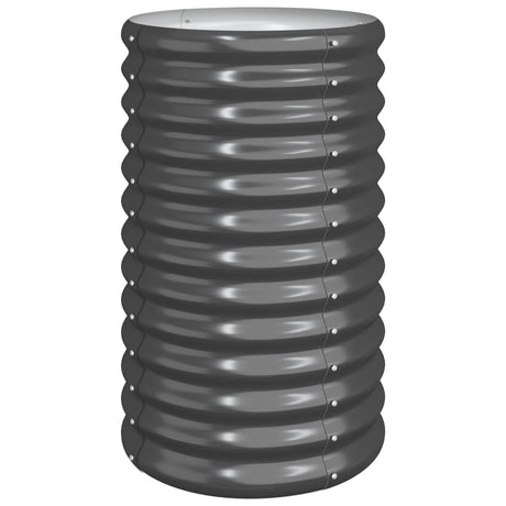 Garden Planter Powder-coated Steel 40x40x68 cm Anthracite